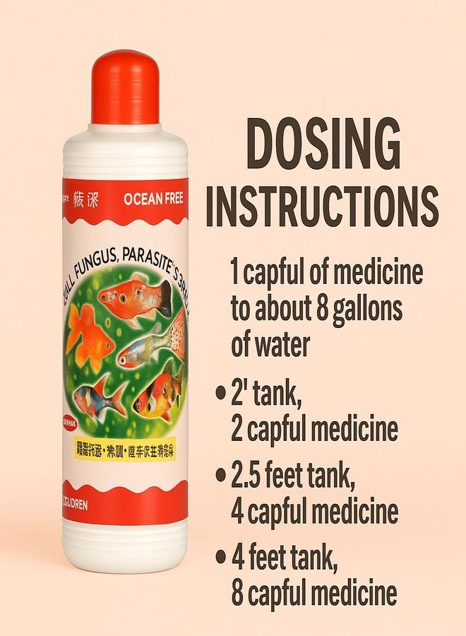 VAYINATO Ocean Free 240Ml Gill Fungus Special | Fast-Acting Treatment for Freshwater & Saltwater Fish | Safe for Plants - Image 5